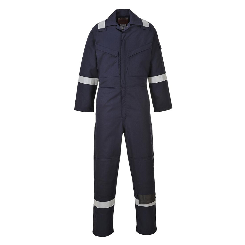 (5XL, Navy) Portwest Unisex Adult Flame Resistant Anti-Static Overalls