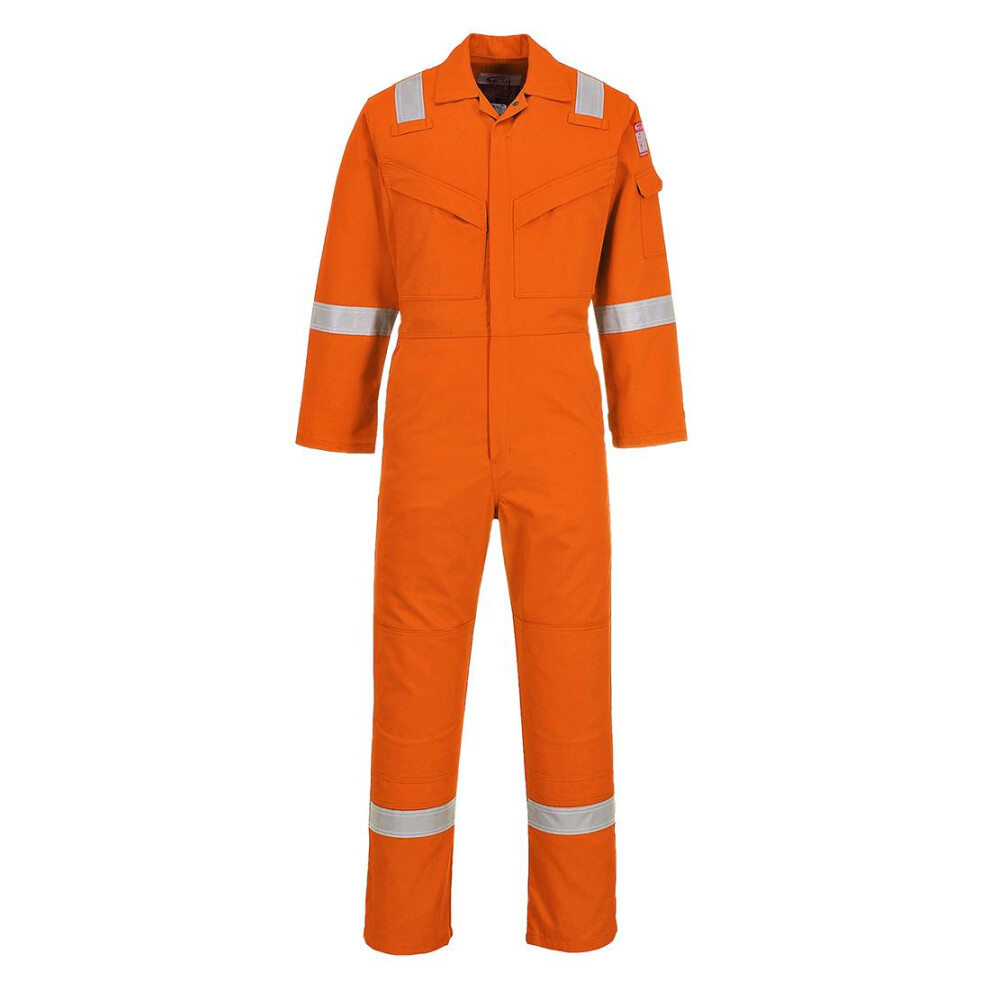 (M, Orange) Portwest Unisex Adult Flame Resistant Anti-Static Overalls