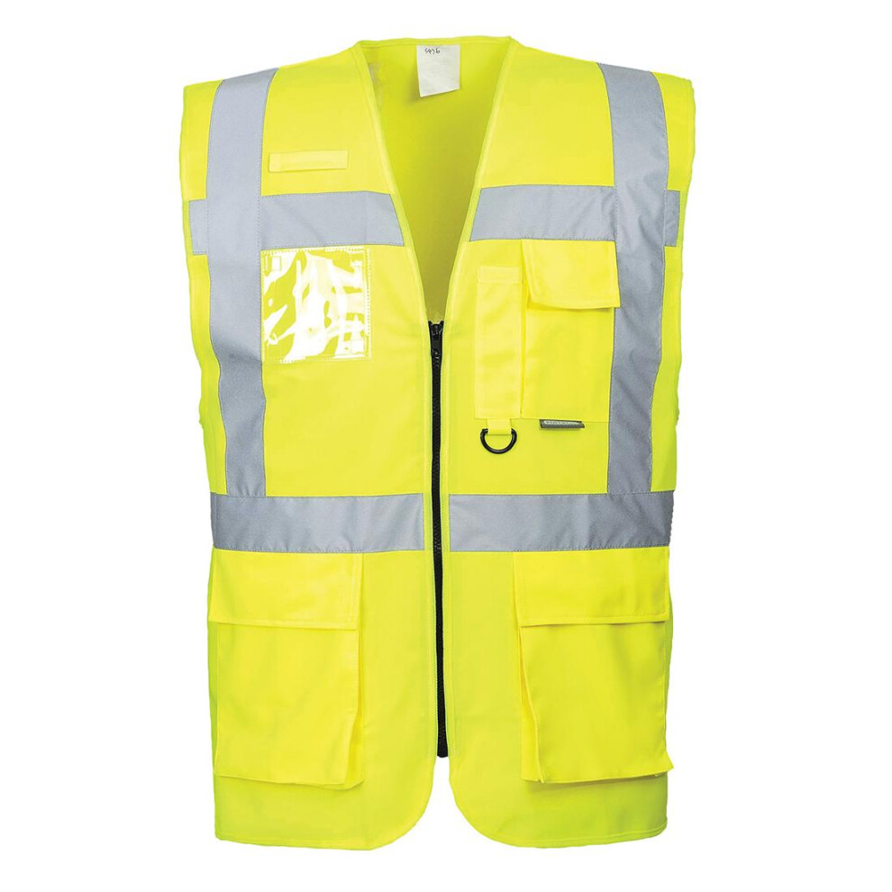 (M, Yellow) Portwest Mens Berlin Hi-Vis Vest