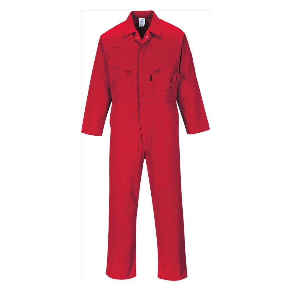 (M, Red) Portwest Unisex Adult Liverpool Overalls