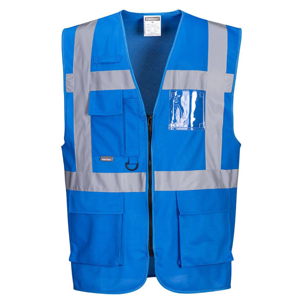 (S, Royal Blue) Portwest Unisex Adult Iona Executive Hi-Vis Vest