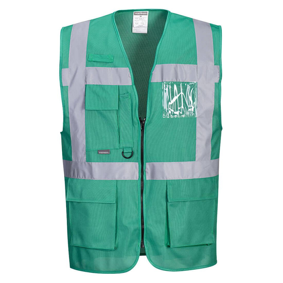 (M, Bottle Green) Portwest Unisex Adult Iona Executive Hi-Vis Vest