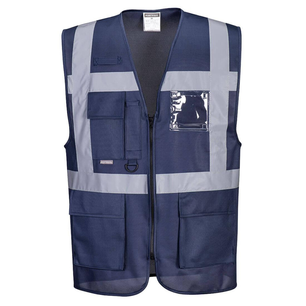 (M, Navy) Portwest Unisex Adult Iona Executive Hi-Vis Vest