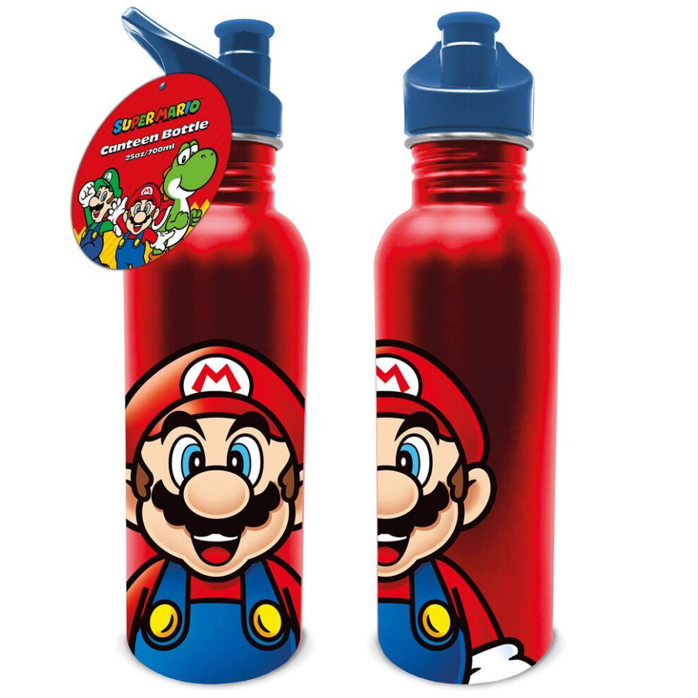Super Mario Metal 700Ml Water Bottle