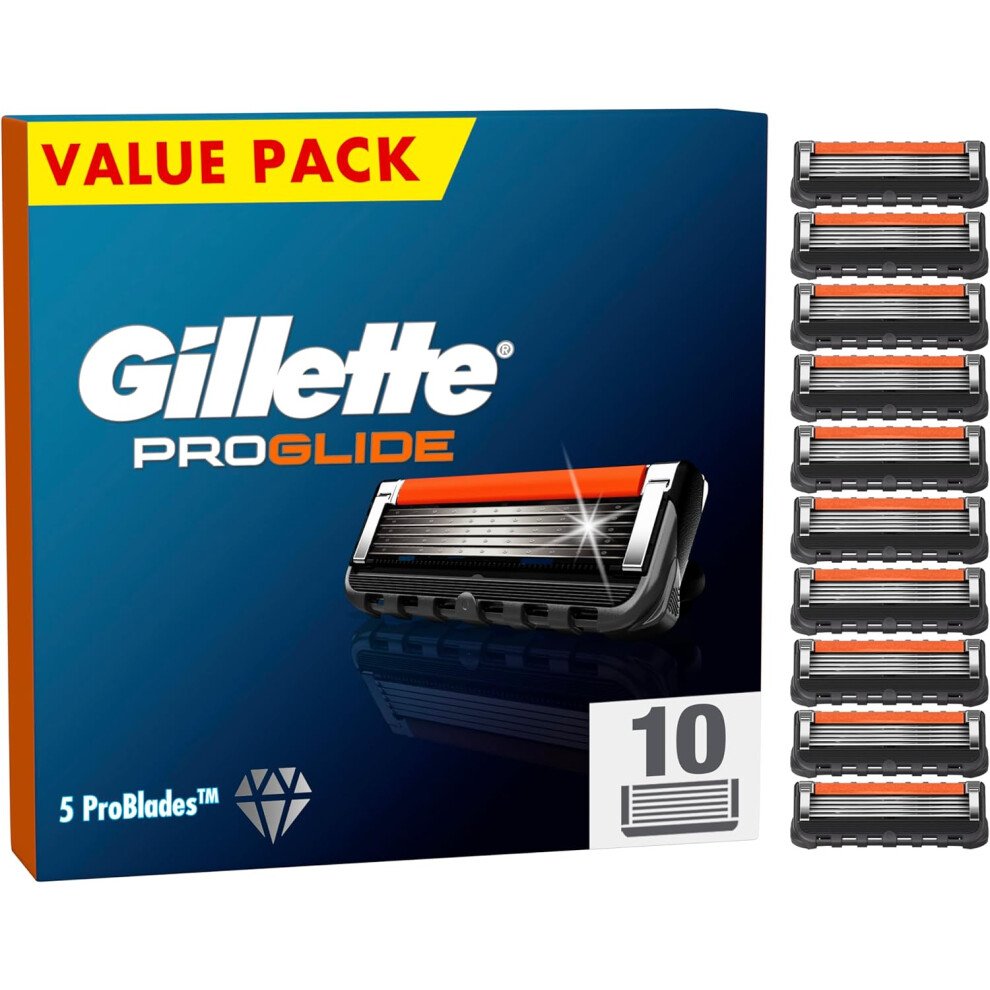 Gillette ProGlide Razor Blades Men, Pack of 10 Razor Blade Refills