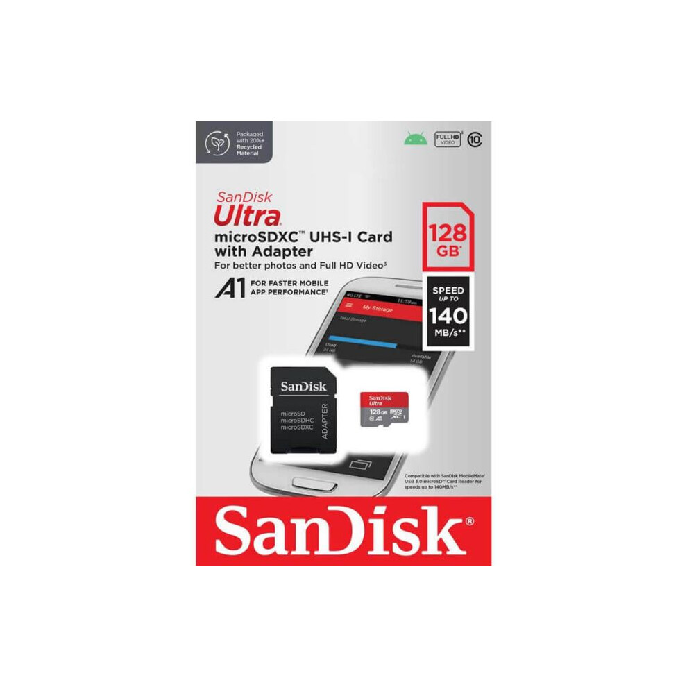 SanDisk Ultra microSDXC 128GB + SD Adapt