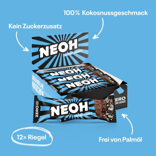 NEOH Low Carb Protein Bar (Coconut)-Pack of 12