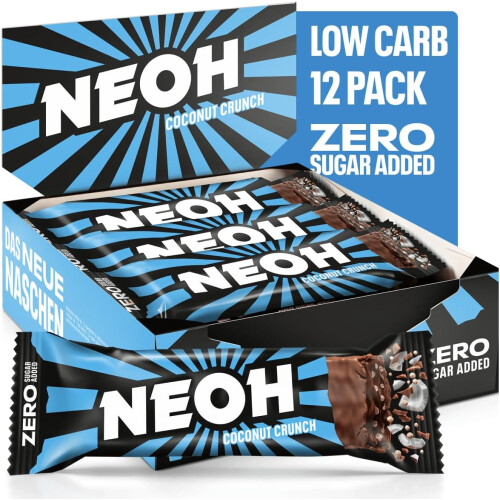 NEOH Low Carb Protein Bar (Coconut)-Pack of 12 1