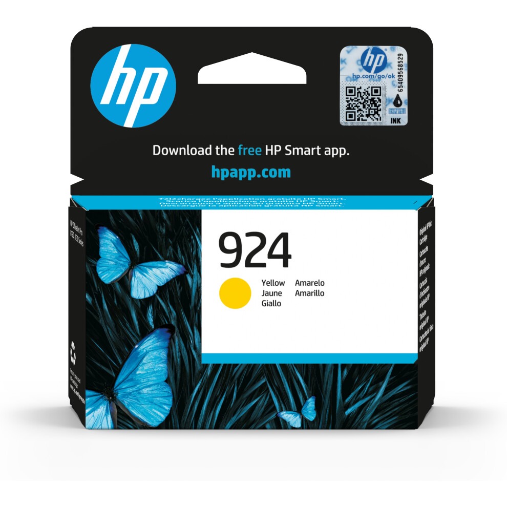 Hp 924 Original Ink Cartridge Yellow