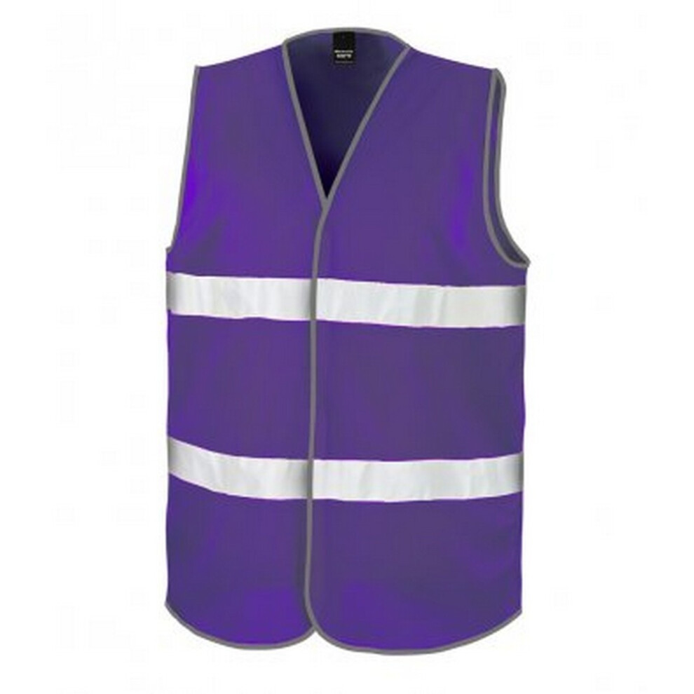 (XS, Purple) Result Adults Unisex Core Enhanced Vis Vest