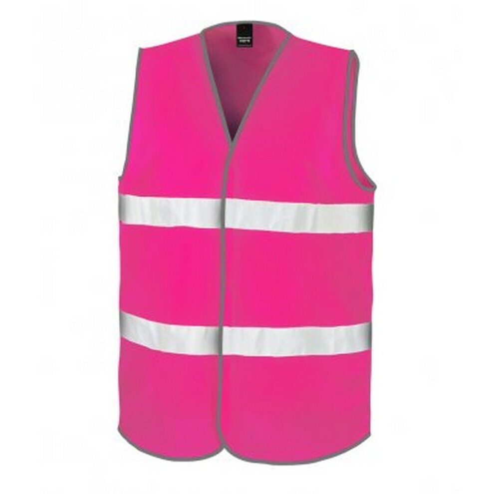 (XS, Fluorescent Pink) Result Adults Unisex Core Enhanced Vis Vest