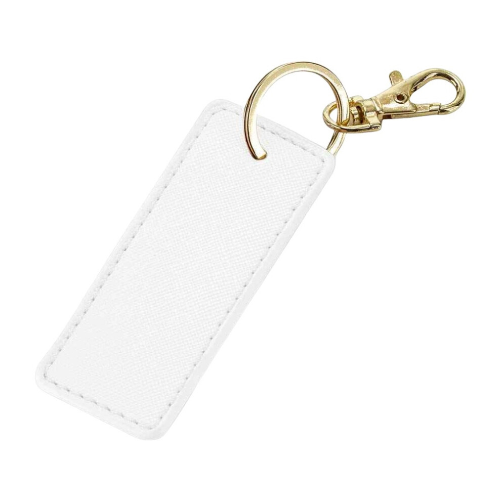 (One Size, Soft White/Gold) Bagbase Boutique Key Clip