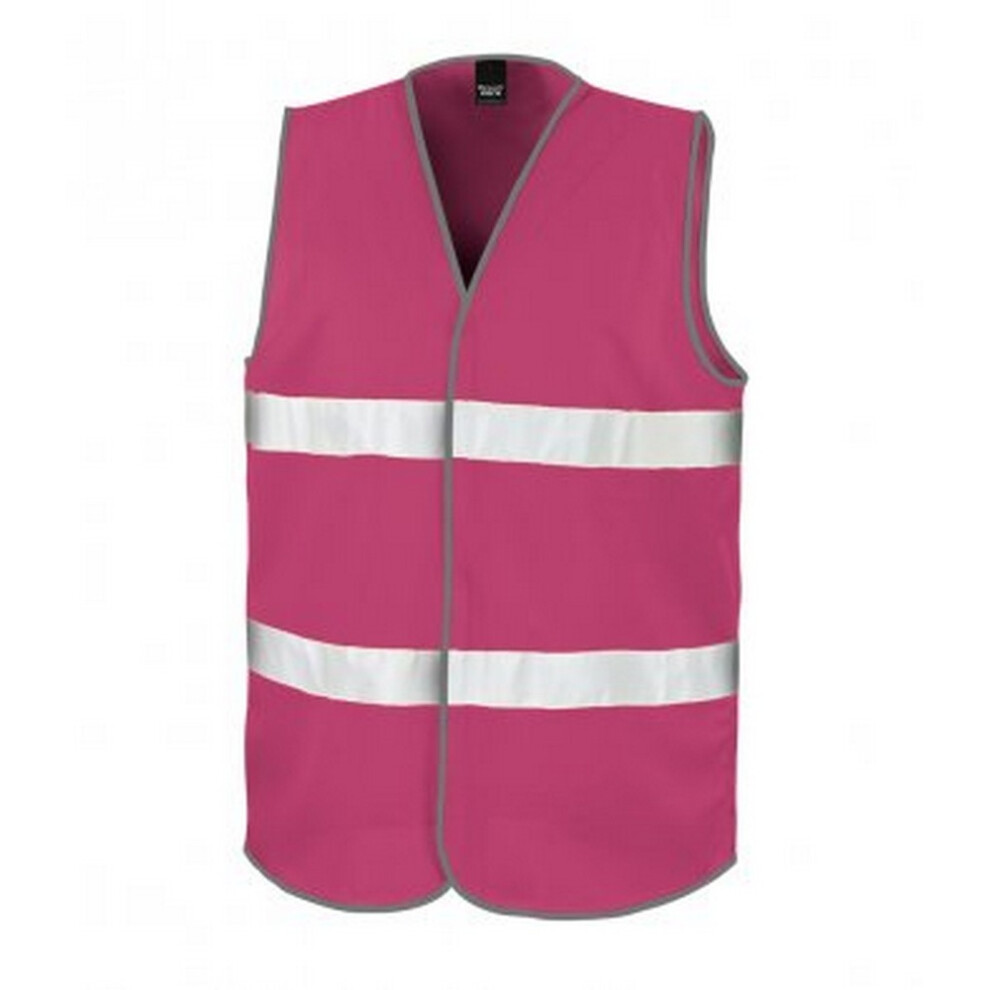 (2XL, Raspberry) Result Adults Unisex Core Enhanced Vis Vest