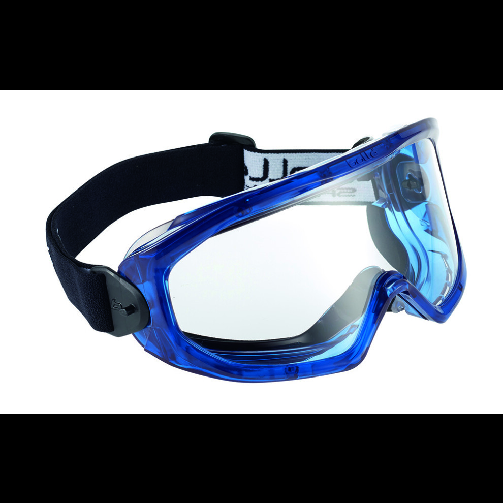 Bolle Supblapsip Clear Lens Platinum Anti-Scratch & Fog Blue Pvc Vented Frame