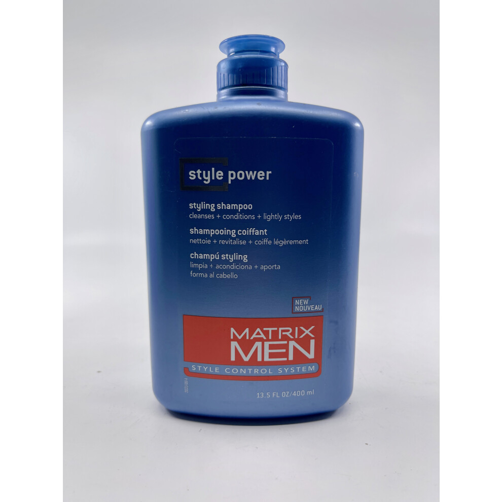 Matrix Men Style Power Styling Shampoo 13.5 OZ