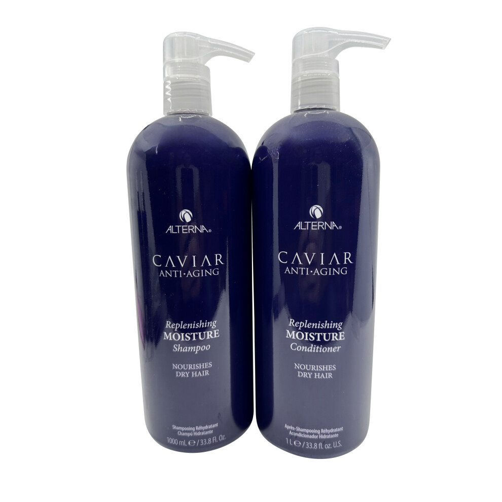 Alterna Caviar Replenishing Moisture Shampoo & Conditioner 33.8 OZ Each