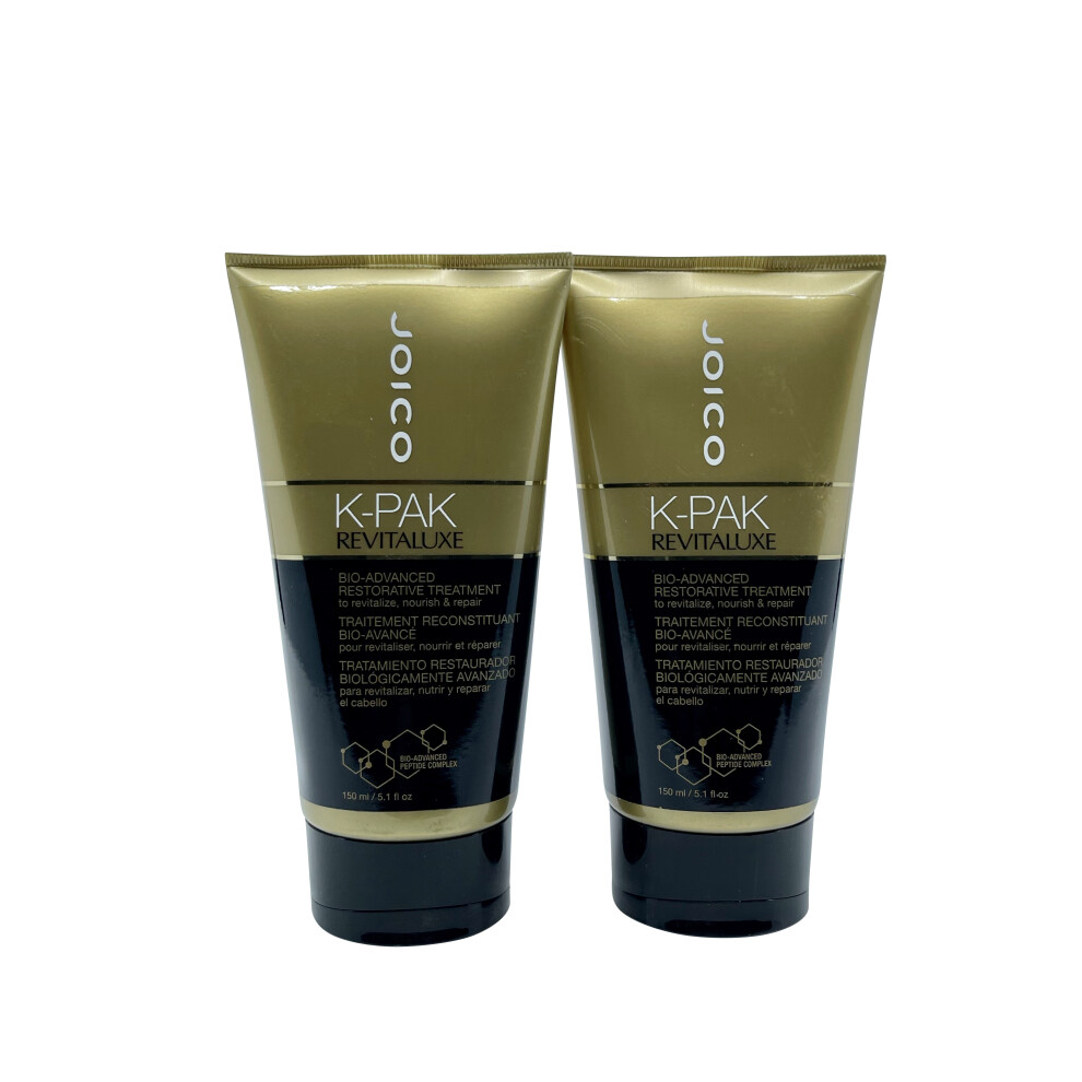 Joico K Pak Revitaluxe Bio Advanced Restorative Treatment 5.1 OZ Set of 2