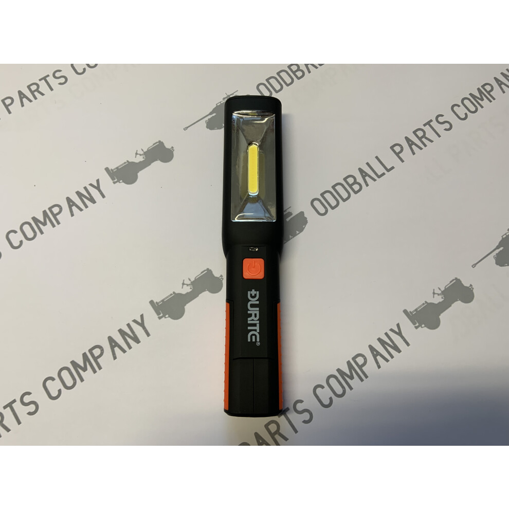 Durite LED COB Rechargeable Handheld Inspection Light Lamp Torch 3W