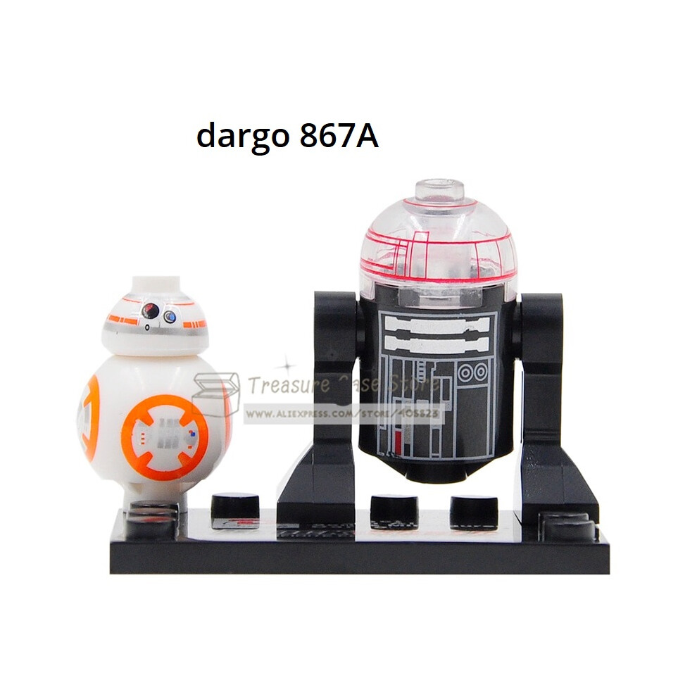 Star Wars X 2 BB8 Plastic Rocket Classic Robots Assembled Minifigure