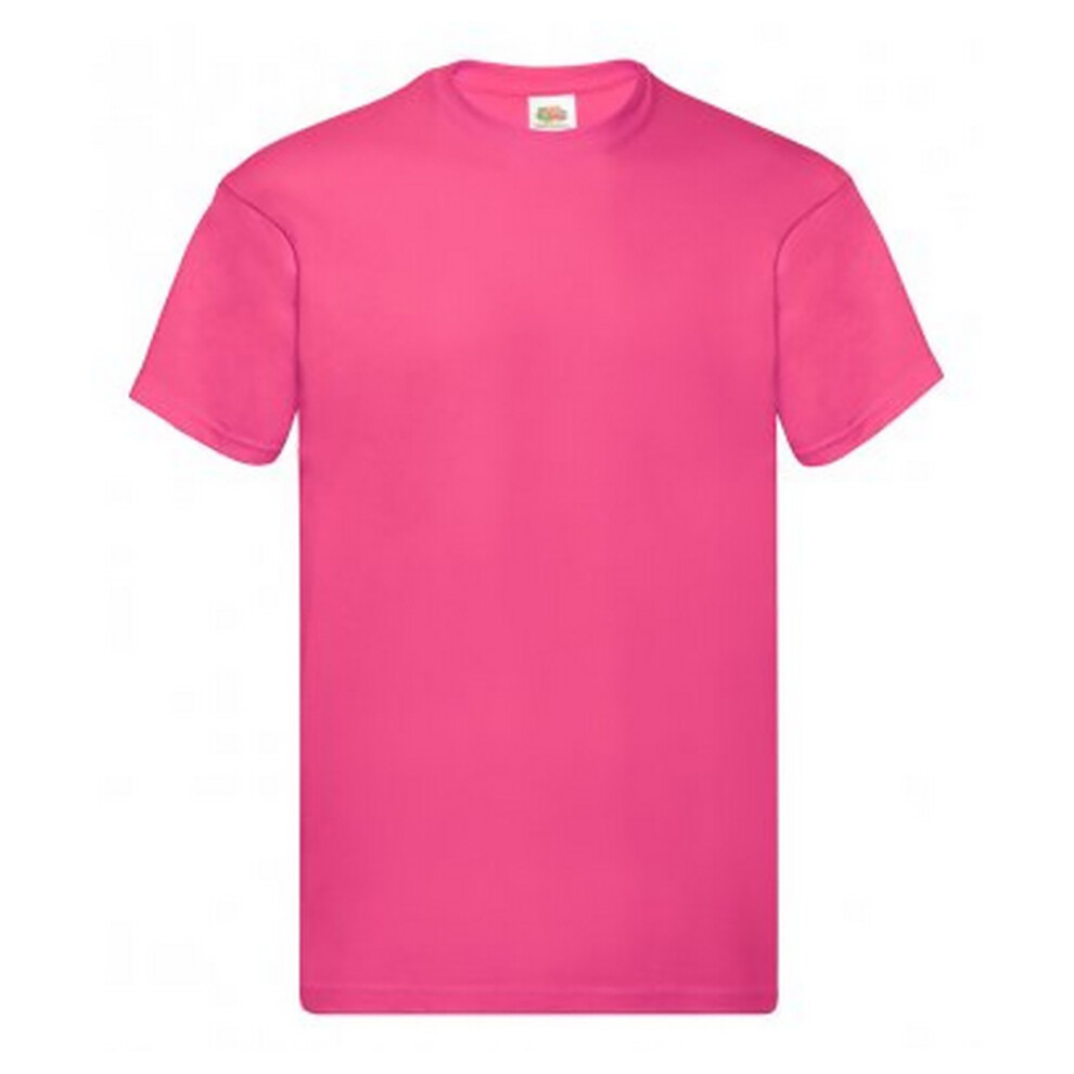 Fruit Of The Loom (M, Fuchsia) Screen Stars Mens Original Short Sleeve T-Shirt Pink,Multicoloured