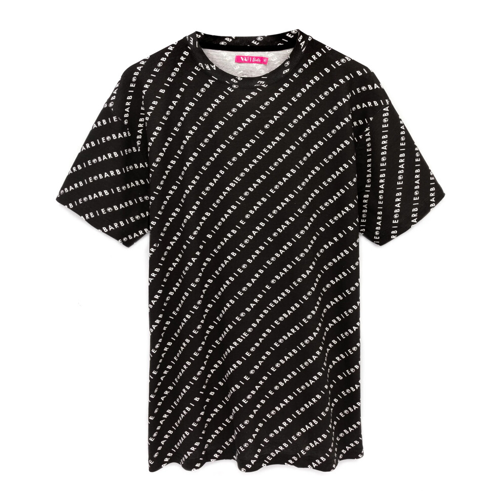 All-Over Print Logo Oversized T-Shirt