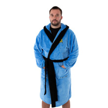 (XL, Blue) Star Trek Mens Logo Dressing Gown