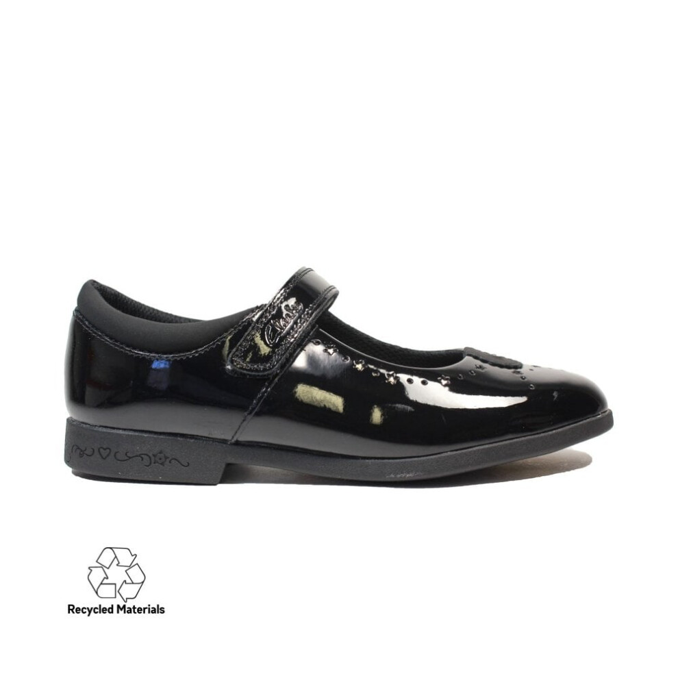 (2.5 (Children's)) Magic Step Bar Older Black Patent Leather Girls Mary Jane School Shoes