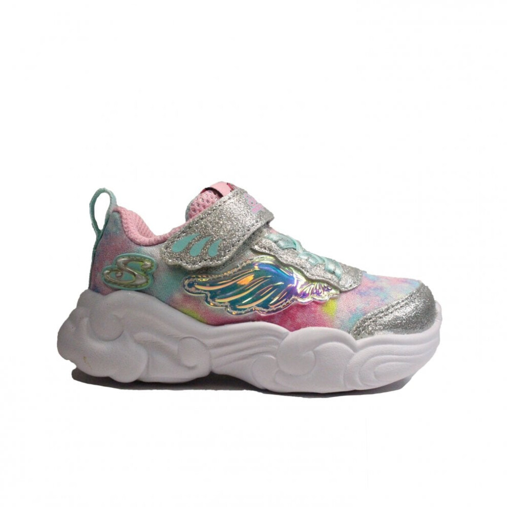 (4 (Children's)) Unicorn Storm 302765N Silver/Light Pink Childrens Trainers