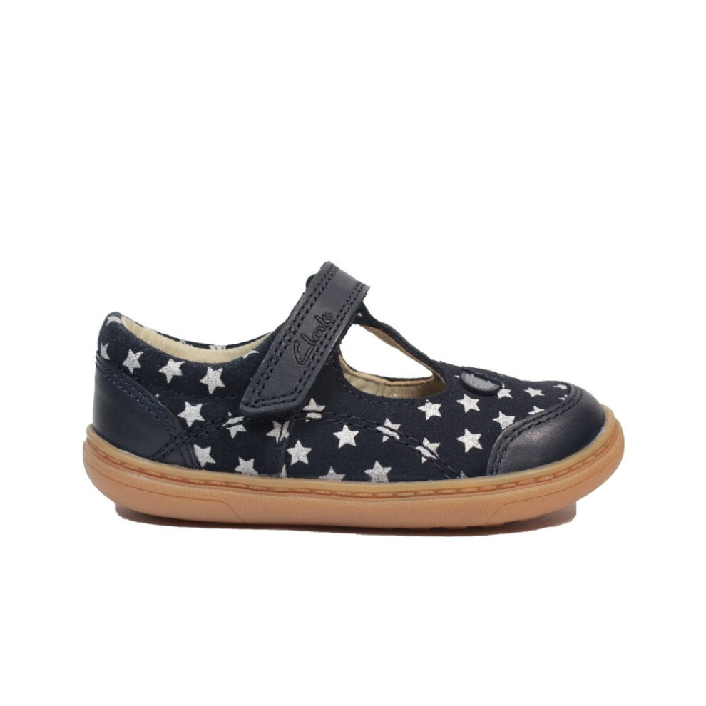 Flash Mouse Toddler | Navy Suede | Childrens Rip Tape Shoes