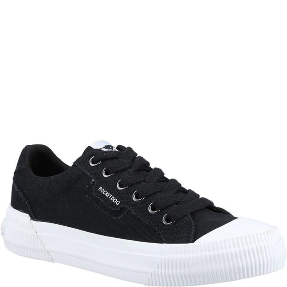 (8 UK, Black) Rocket Dog Womens/Ladies Cheery 12A Canvas Trainers
