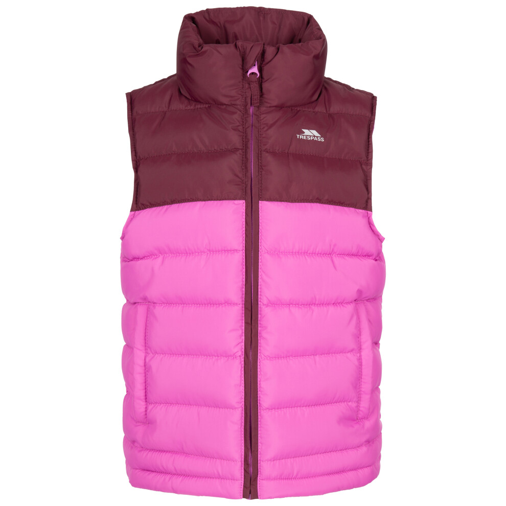 (2-3 Years, Fig) Trespass Kids Padded Gilet Bodywarmer Oskar