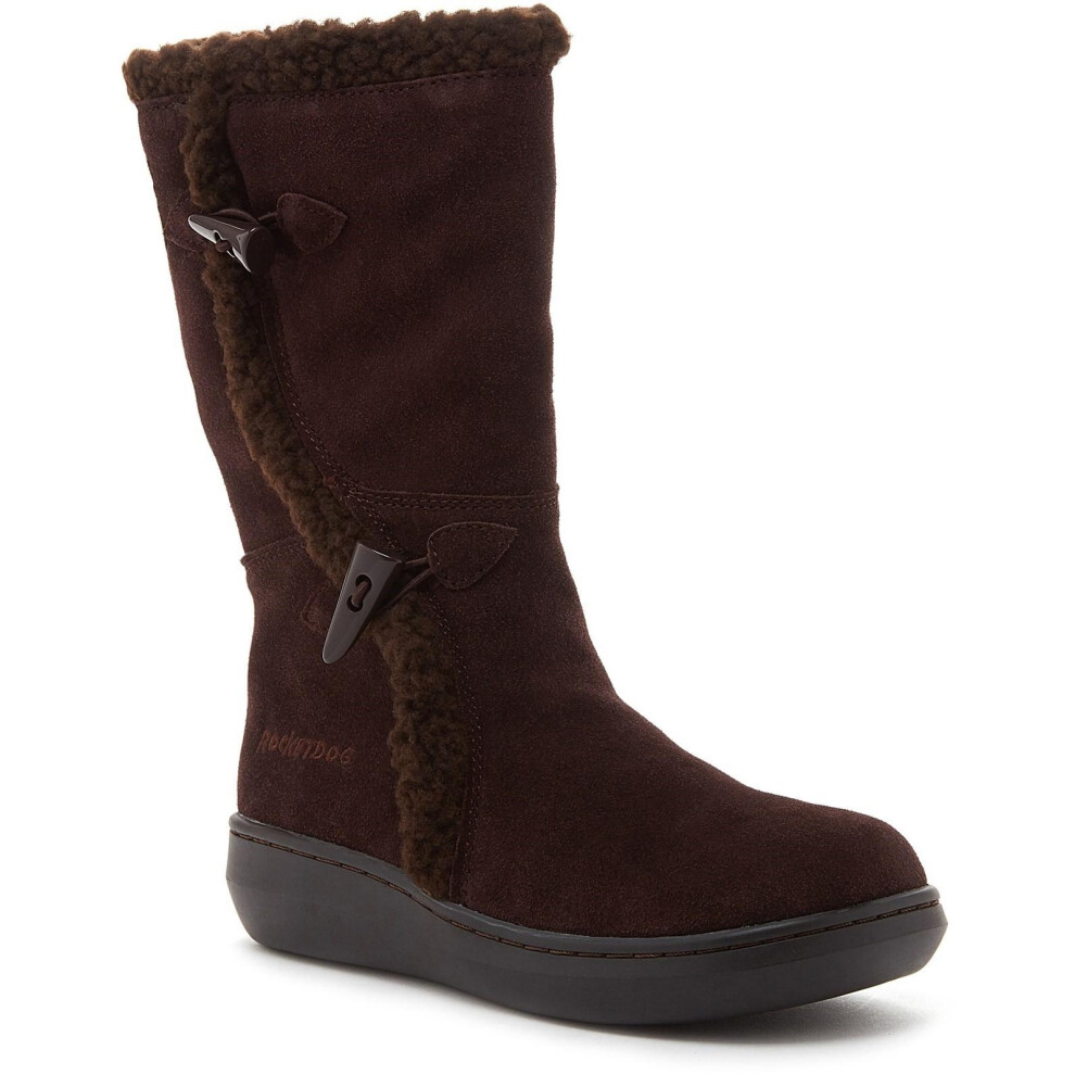 (5, Chocolate Brown) Rocket Dog Womens/Ladies Slope Mid Calf Winter Boot