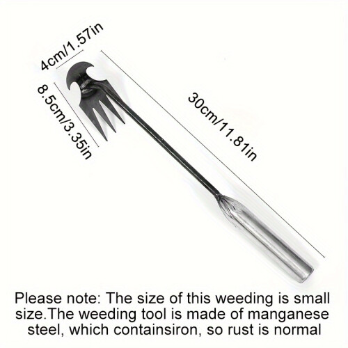 Small Weed Puller With 4 Teeth, Gardening Hand Tools, Weed Remover Tool 2