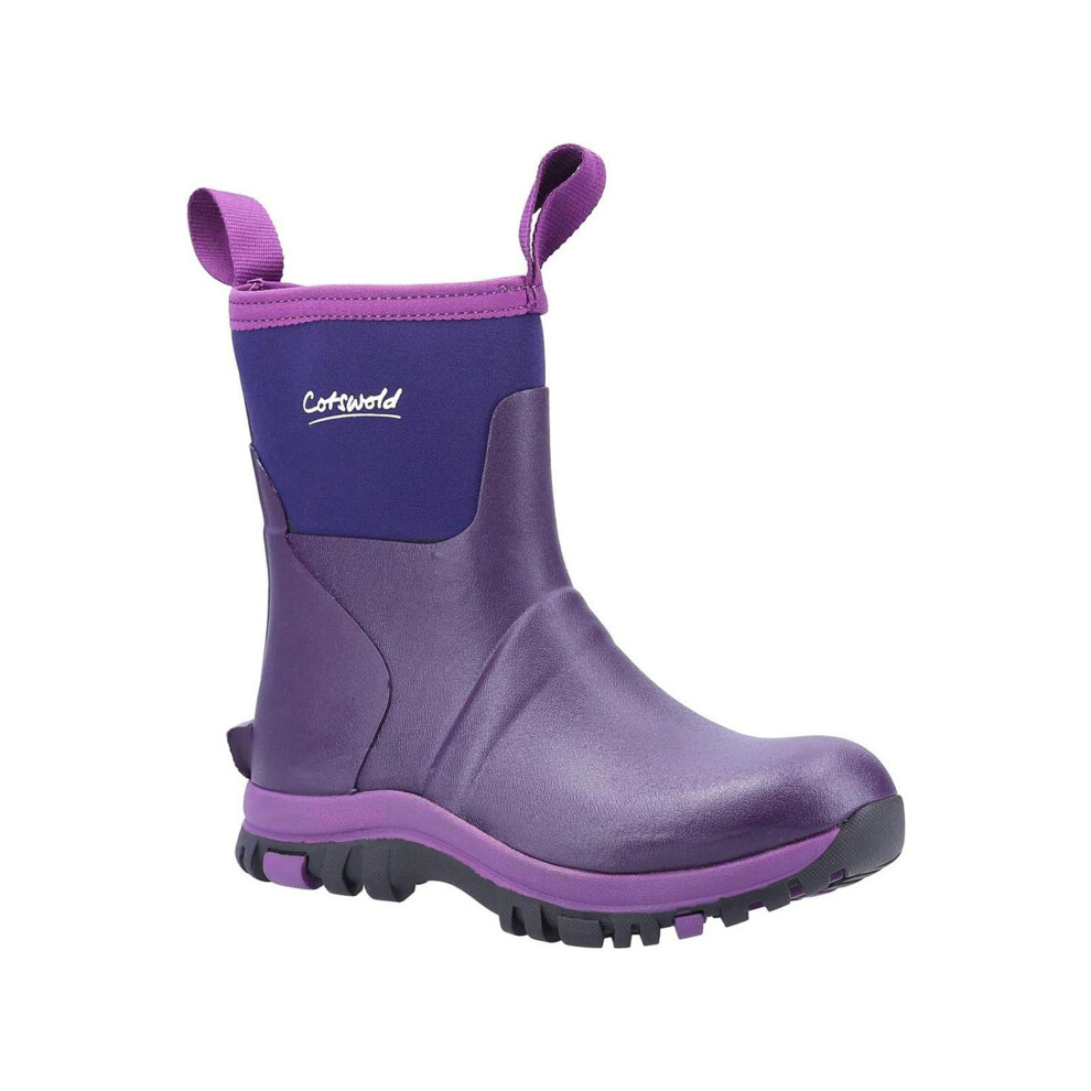 (7 UK, Purple) Cotswold Womens/Ladies Blaze Neoprene Wellington Boots