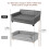 Luxury Leather Dog Sofa Elevated Pet Bed XL(120x78x40cm) 8