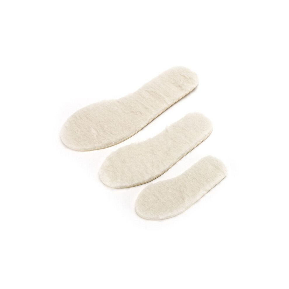 (8 UK, Natural) Eastern Counties Leather Lambswool Insoles