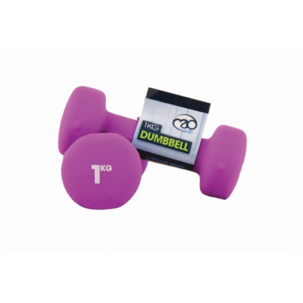 (1kg, Purple) Fitness Mad Neoprene Dumbell Set (Pack of 2)