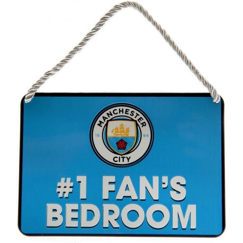 Manchester City FC #1 Fans Bedroom Door Sign
