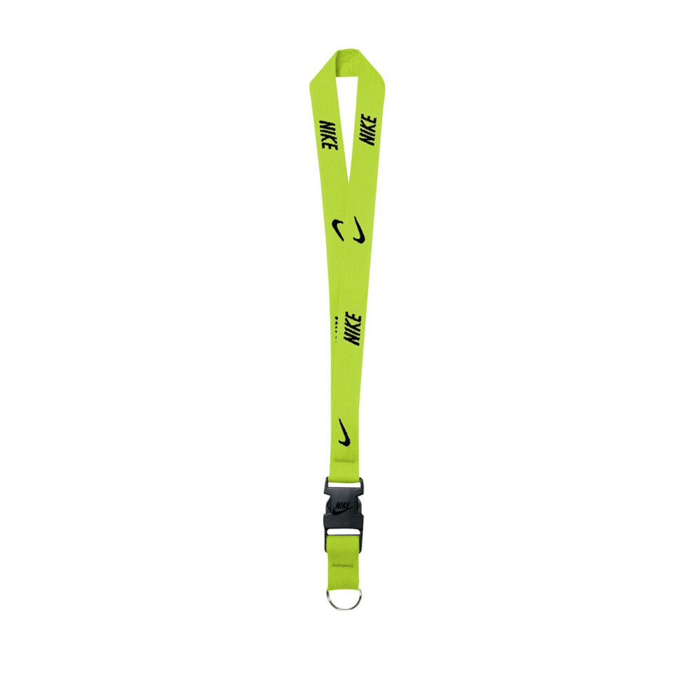 (One Size, Volt/Black) Nike Lanyard