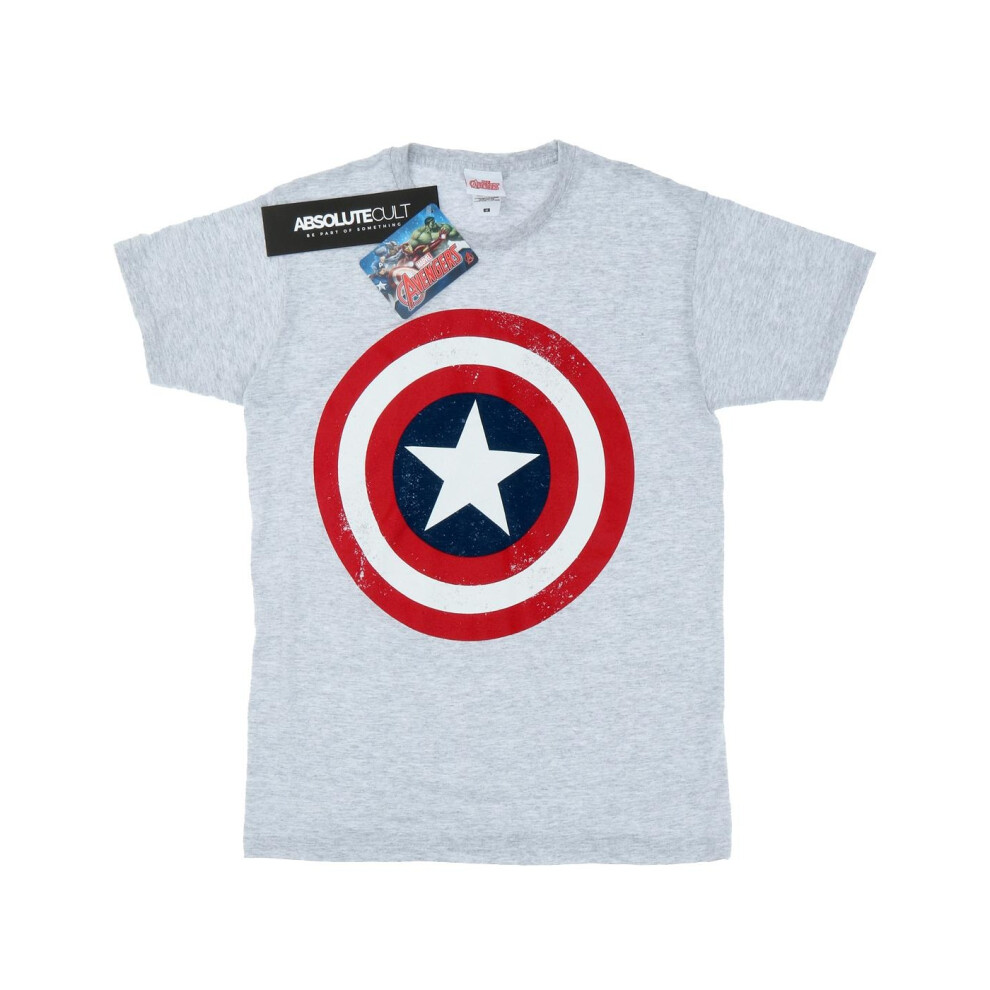 Captain America Distressed Shield T-Shirt