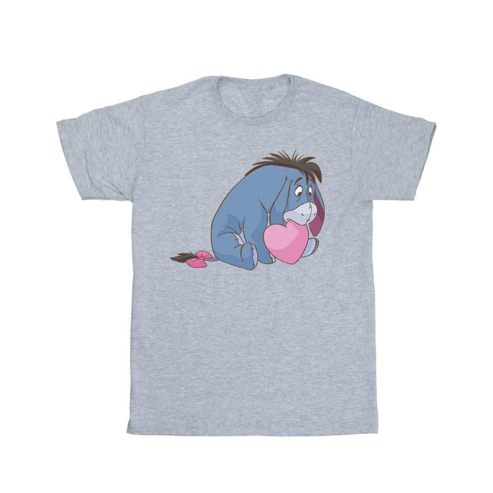 Winnie The Pooh Eeyore Mouth Cotton Boyfriend T-Shirt