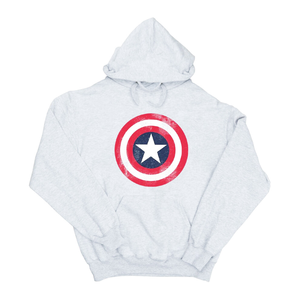 Captain America Distressed Shield Hoodie