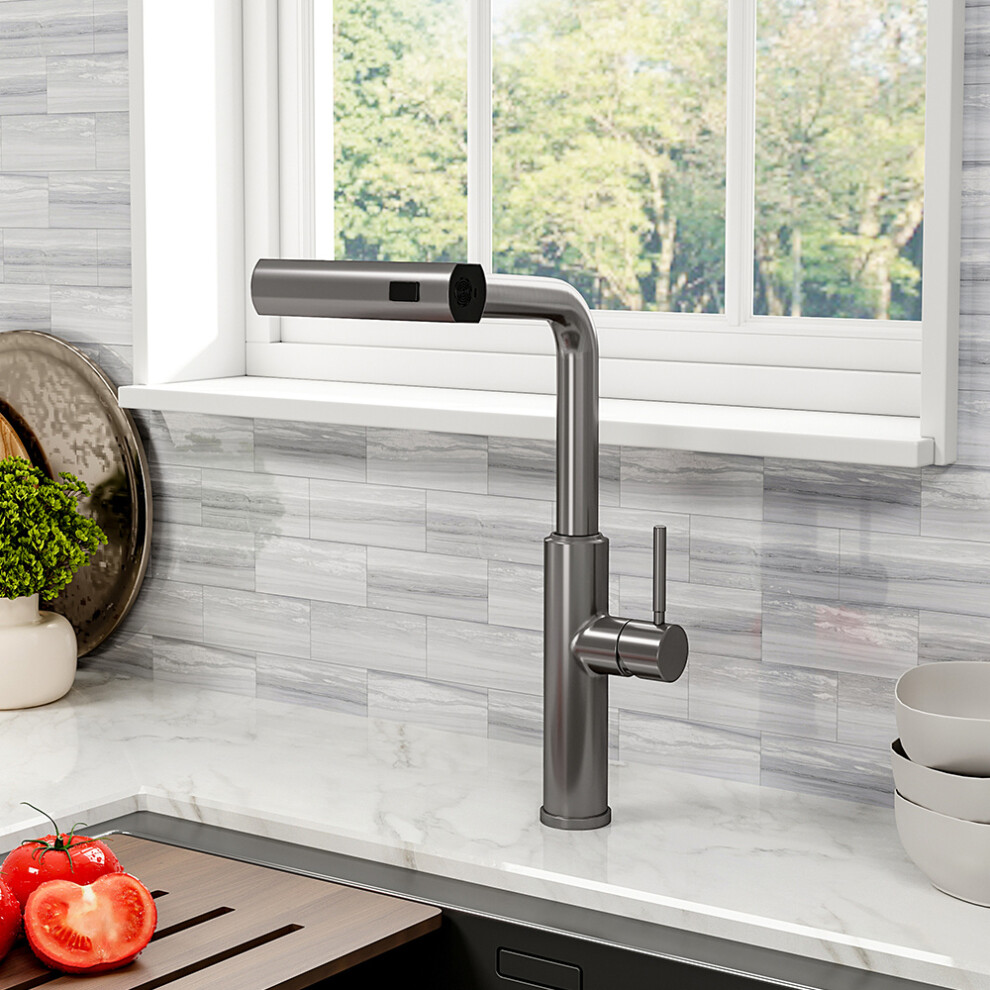 Retractable Pulldown Kitchen Faucet