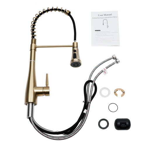 Living And Home Pre-rinse Pull-Down Swivel Kitchen Faucet 2