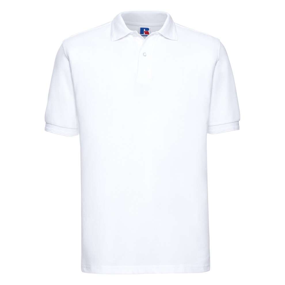 Ripple Collar & Cuff Short Sleeve Polo Shirt