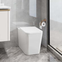Back to Wall BTW Toilet Square One Piece WC Soft Close Seat