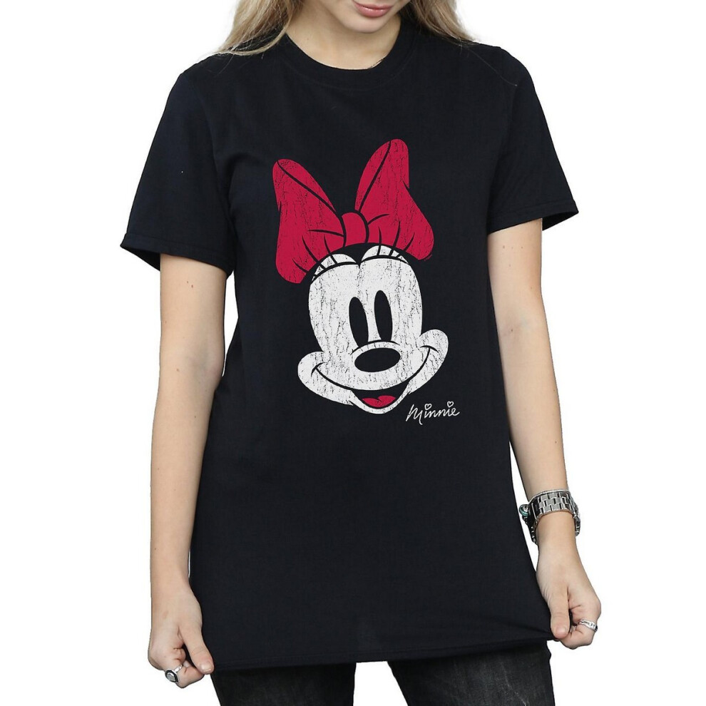 Mickey Mouse Distressed Cotton Boyfriend T-Shirt