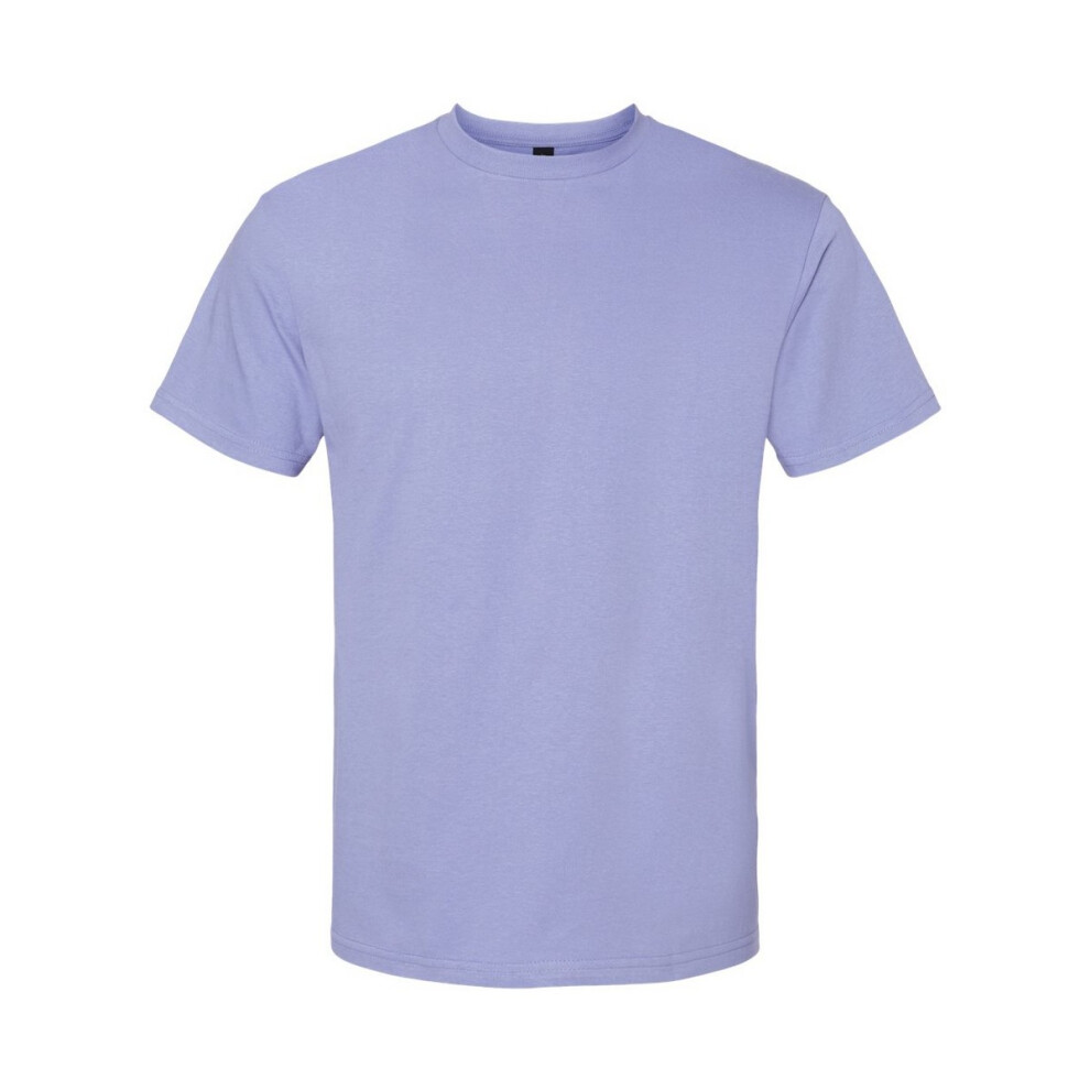 Gildan (M, Violet) Unisex Adult Softstyle Midweight T-Shirt
