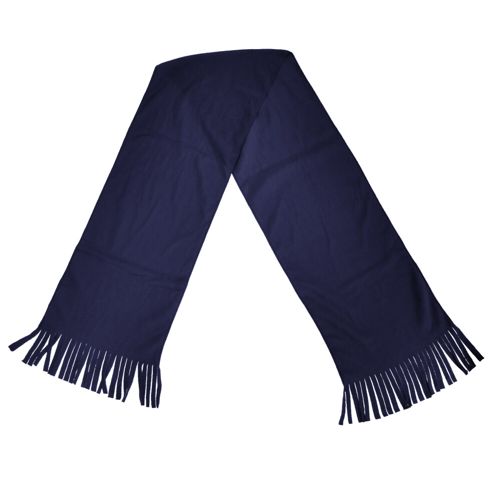 (One Size, Navy Blue) Result Adults Unisex Active Fleece Winter Tassel Scarf-image-OPC-P52WZ9R-NEW