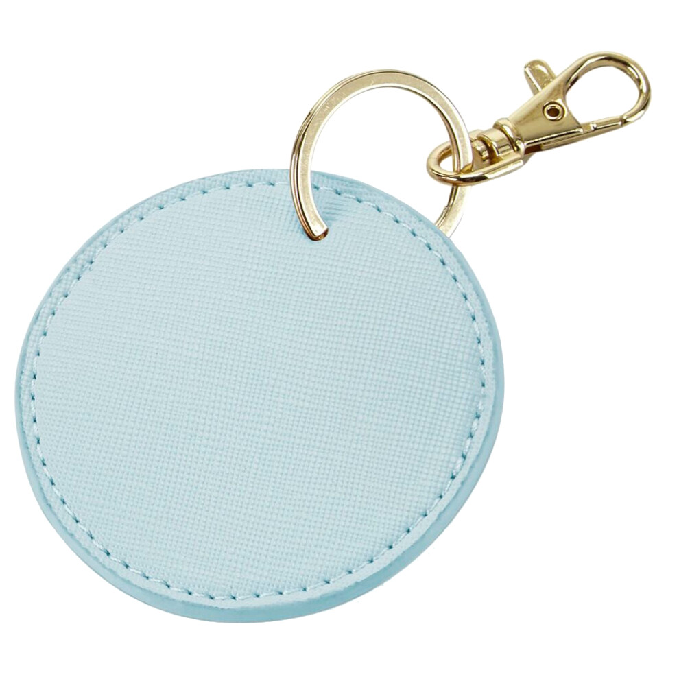 (One Size, Soft Blue) Bagbase Boutique Circular Key Clip